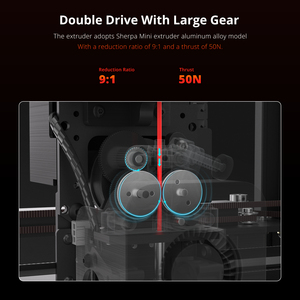 Venta al por Mayor de Fábrica, Impresora 3D de Alta Velocidad TRONXY VEHO 4A, Velocidad de Impresión 600 mm/s, Volumen de Impresión 400*400*400 mm - Product Image 4