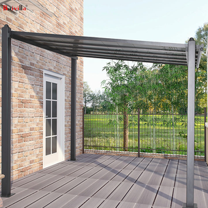 Pergola moderne et simple en aluminium et polycarbonate pour terrasse extérieure, abri de <span class=keywords><strong>voiture</strong></span> et garage, avec poteaux en aluminium, pour balcon, gazebo, <span class=keywords><strong>pavillon</strong></span> - Product Image 3
