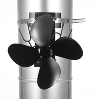 Cheminée en bois d'hiver alimentée par la chaleur 4 pales d'échappement EcoFan Poêle à granulés Cheminée Magnétique Ventilateur de poêle Autres Chauffage domestique