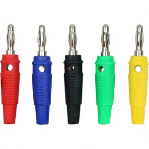 4MM Banana Plug Lantern Shaped Panel Socket test Plug Gun Type Terminal <b>Speaker</b> Sound 910B Red/black/blue/green/yellow CN - Product Image 1