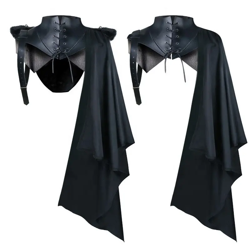 Grim reaper cape halloween party devil dress up costume vampire cape male medieval retro cape