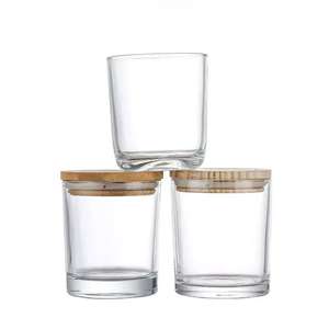 Lọ Nến Thủy Tinh Trong Suốt Rỗng Chất Lượng Cao Có Nắp Đậy Nến Đáy Hồ Quang 500Ml 550Ml Cốc Đựng Nến Trang Trí Nhà Cửa - Product Image 4