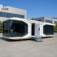 Maison Modulaire Préfabriquée de Luxe Moderne en Forme de Capsule Spatiale, Appartement Conteneur Mobile, Villa Intelligente, Mini-Maison pour Hôtel – Vente Directe Usine