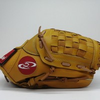 Gants de baseball professionnels personnalisés pour le terrain, marron, fabrication, entraînement, protection, battement rigide, cuir de vache