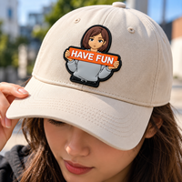 Patch en PVC souple gaufré personnalisé, écologique, imperméable, durable, avec paillettes, à thermocoller pour chapeaux