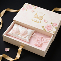 Boîte cadeau en carton rigide recyclable personnalisée, fermeture magnétique, design simple, emballage pour sous-vêtements et chaussettes, design personnalisable gratuit