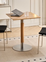 Table basse vintage en bambou simple, petite table de réception pour balcon, table de discussion, table carrée pour les magasins de thé au lait, de sucre et d'eau
