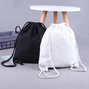 Sac à dos à cordon personnalisé avec logo, sac à cordon en toile de coton écologique de haute qualité - Product Image 4