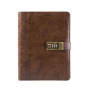 Personnalisé A5 Journal Journal <span class=keywords><strong>De</strong></span> Serrure <span class=keywords><strong>À</strong></span> Combinaison Numérique En Cuir Cahier <span class=keywords><strong>À</strong></span> Spirale - Product Image 1