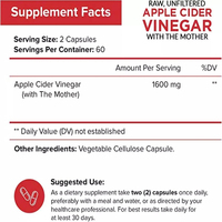 Capsules de vinaigre de cidre de pomme de haute qualité pour la santé quotidienne, détoxifiantes, favorisant la digestion et la gestion du poids