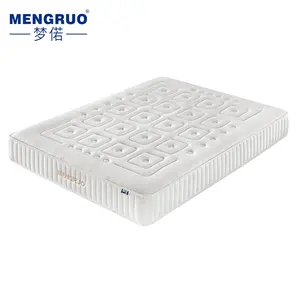 Wholesale factory compressed king queen size knitted fabric hotel bedroom furniture bed mattress supplier spring mattress