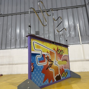 EASYFUN Factory Jeu de défi de dextérité électrique de qualité commerciale personnalisé pour fête foraine, jeu de fil électrique à buzzer 'Main Stable' - Product Image 4