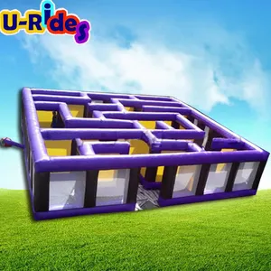 Outdoor-Sportspiel aufblasbares Labyrinth Spiel aufblasbares Spuk labyrinth zu verkaufen