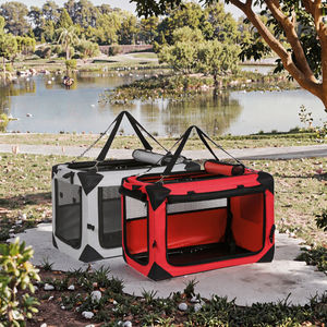 बिल्लियों और कुत्तों के लिए थोक हवादार पोर्टेबल पालतू यात्रा वाहक - Product Image 5