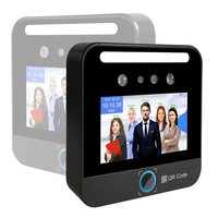 Código QR NFC Tarjeta de 13.56MHz Reconocimiento Facial Dinámico con IA Software en la Nube Control de Asistencia por WiFi con Batería de Respaldo