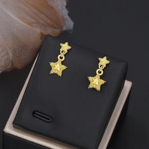 Pendientes de Estrella y Corazón Chapados en Oro de 24K de JXX Fashion, Pendientes de Latón Modernos para Mujer - Product Image 5