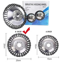 Tête de débroussailleuse à fil d'acier de 6/8 pouces, lame à herbe pour débroussailleuse, accessoires pour outils électriques de jardinage