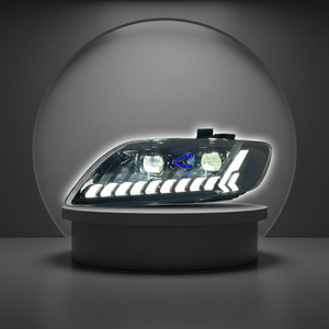 Conjunto de Faros LED Compatibles con Audi Q7 4L 2006-2015, Estilo Matrix, Lente de Proyector, Homologación E-Mark, Estándar de Iluminación de la UE - Product Image 1