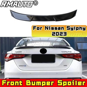 For Nissan Sylphy 2023 <b>Car</b> Front Bumper Lip Splitter <b>Diffuser</b> Spoiler Body Kit Gloss Black Bumper Cover Modification Part - Product Image 1