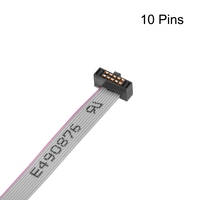 2.54mm pas 2x5P 10 broches 10 fils IDC câble ruban plat 6 broches 12 broches 16 broches 20 broches câble ruban