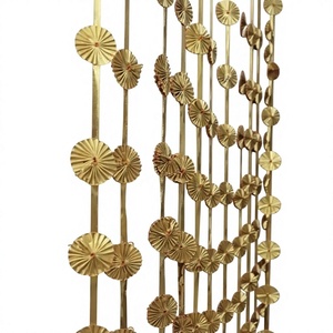 Iron Art Metal Flower Wall Decor, Abstract Lotus Leaf Room Divider, or Decorative Metal <b>Screen</b> <b>Partitions</b> Festival Decoration - Product Image 2