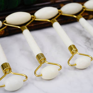 Herramientas de Masaje Facial Antienvejecimiento de Piedra Natural, Rodillo Facial de Cuarzo Rosa y Jade, Set de Guasha - Product Image 3