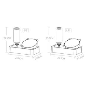 Automatic <span class=keywords><strong>Dog</strong></span> Cat Puppy Água Food <span class=keywords><strong>Bowl</strong></span> Pet Acessório <span class=keywords><strong>Plastic</strong></span> <span class=keywords><strong>Dog</strong></span> Drinking <span class=keywords><strong>Bowl</strong></span> Custom <span class=keywords><strong>Dog</strong></span> <span class=keywords><strong>Bowl</strong></span> Aço Inoxidável Duplo Antiderrapante - Product Image 3