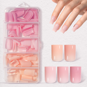<span class=keywords><strong>Uñas</strong></span> Postizas de Marca Privada, 5 Colores, Acrílicas Rosas, Cobertura Completa, Cortas y Cuadradas, <span class=keywords><strong>Uñas</strong></span> Artificiales, Suministros al por Mayor OEM ODM - Product Image 1