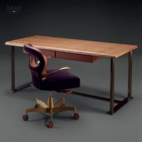Bureau de direction moderne convertible et extensible Panneau métallique Bureau à domicile Hôtel Postes de travail Appartements Salon Ateliers Fer à repasser