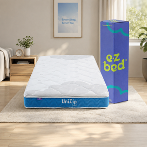 Colchón de resortes UniZip con bolsillos acolchados combina soporte ergonómico, comodidad suave y calidad duradera para noches de descanso. - Product Image 1