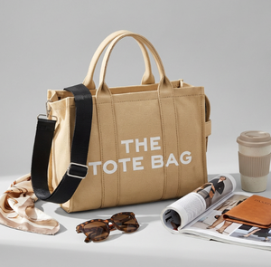 Sac à main en toile avec logo personnalisé, multi-poches, fermeture éclair, sac à bandoulière pour femmes, vente en gros, sac bandoulière - Product Image 5