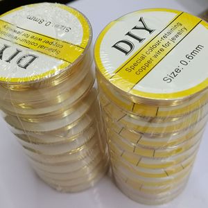 Filo di Rame Placcato Oro 18K 0,3-1mm per Gioielli Fai-da-Te, Catene Metalliche Intrecciate a Mano Marca MENGXUN - Product Image 5