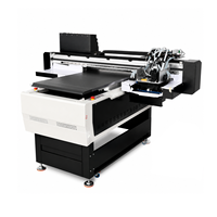 Impressora UV de precisão com 3 cabeças i3200 e verniz brilhante, máquina UV de 600x900mm para acrílico, vidro e metal.