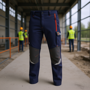 กางเกงทำงานสีเทา ไซส์ M กางเกงนิรภัยแบบมองเห็นได้ชัดเจน - Product Image 3