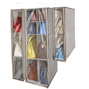 Sac de rangement suspendu multicouche premium avec fenêtre transparente, organisateur de penderie, boîte de rangement transparente – Vente chaude - Product Image 1