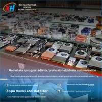 Refroidisseur de processeur ultra-mince en cuivre-aluminium, deux roulements à billes pour radiateur silencieux de qualité industrielle 1700/1200/115X