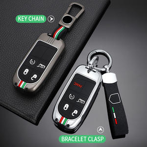 Housse de clé de voiture en métal pour Dodge Ram 1500 voyage chargeur Dart Challenger Grand Cherokee Renegade <span class=keywords><strong>Fiat</strong></span> Chrysler 300C <span class=keywords><strong>porte</strong></span>-clés - Product Image 3