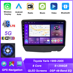 <span class=keywords><strong>Android</strong></span> đài phát thanh xe Carplay cho TOYOTA YARIS 1999-2005 2 DIN Stereo Xe GPS navigation đa phương tiện đầu đơn vị Video Player - Product Image 3