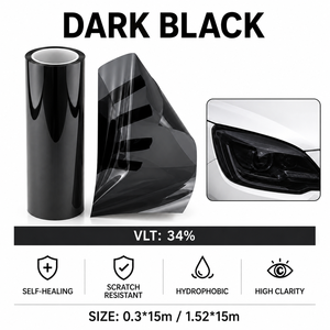 <span class=keywords><strong>Film</strong></span> teinté pour phares de voiture NANOTEK auto-réparateur haute élasticité en TPU avec protection UV/infrarouge et anti-rayures, garantie 8 ans - Product Image 2