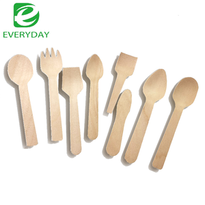 <span class=keywords><strong>Set</strong></span> di posate in legno ecologiche, biodegradabili, riciclabili e resistenti al calore per uso quotidiano, moderno, monouso, per campeggio (cucchiaio, coltello, forchetta) - Product Image 4