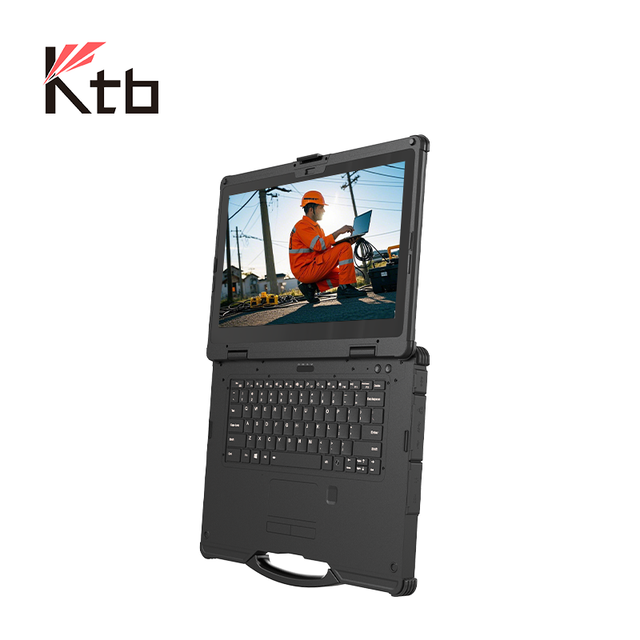 KTB 14XM OEM/ODM 14" AI PC 32GB + 256GB DDR5 Windows 11 10 Rugged Laptop 1000 Nits 5G GPS Industrial Notebook Computer IPC