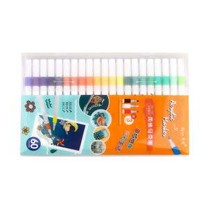 Marqueurs acryliques Zhongchang 36 couleurs, pointe souple opaque, fournitures artistiques pour enfants, dessin et peinture - Product Image 5