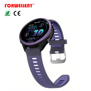 Forwelleny Bracelet de sport intelligent en silicone transparent élastique et respirant 18mm 20mm 22mm pour <span class=keywords><strong>Garmin</strong></span> Forerunner570 3 couleurs - Product Image 1