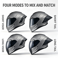 Casque de moto intégral ABS certifié DOT ECE, style rétro vintage, pour hommes et femmes, idéal pour la conduite de cruiser classique