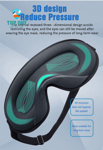 TopOne Fashionable 3D Contoured Sleep Eye Mask Breathable Memory Foam Blackout for Summer and Winter - Product Image 2