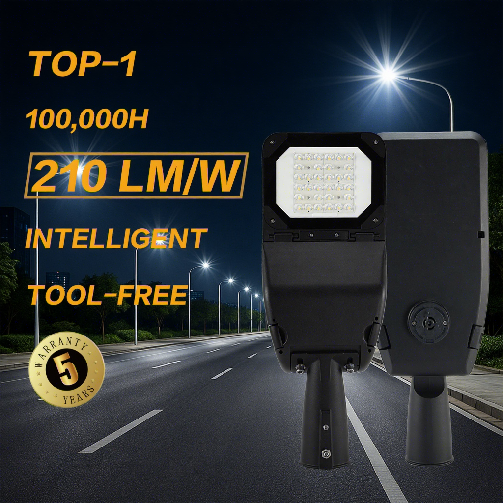 Modular LED Street Lamp with Easy Maintenance and Upgrade Features AC Power Supply Aluminum Alloy and ABS Body Material