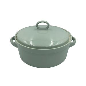 Olla grande de cerámica antiadherente para cazuelas con ollas con tazones calefactores y cacerolas para cocinar guisos - Product Image 5