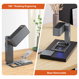 Mini Grabador Láser Portátil de 5W con Enfoque Automático, Rotación Magnética, Compatible con Archivos DXF y PLT, Refrigerado por Aire, Plegable, para Grabado en Madera y Cuero - Product Image 3