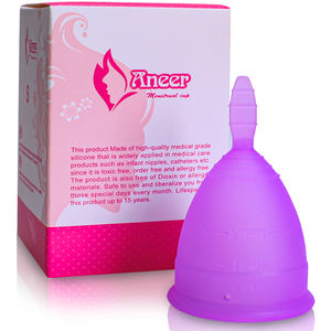 Reutilizable ECO las copas menstruales plegable <span class=keywords><strong>esterilizador</strong></span> médico 100% de silicona <span class=keywords><strong>copa</strong></span> <span class=keywords><strong>Menstrual</strong></span> - Product Image 4