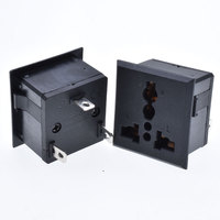 Multiprise 5 prises 13A 250V, module de montage mural universel, couleur noire, pour UPS PDU Machine SS-801